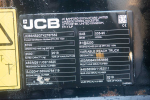 JCB 535-95 2019 y. 81 kW 2 601 m/h. №4199