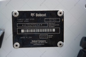 BOBCAT S750 2013 y. 1 093 m/h., № 2593