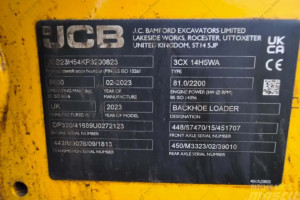 Экскаватор погрузчик JCB 3CX 2023 г. 81 кВт 328 м/ч.