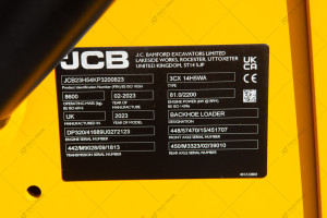 Экскаватор погрузчик JCB 3CX 2023 г. 81 кВт 361 м/ч. №5463 B