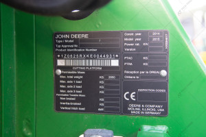 Комбайн John Deere  S670i  Hill Master  2015 р. 397 л.с. 761/1175 м/г., №4054 L 