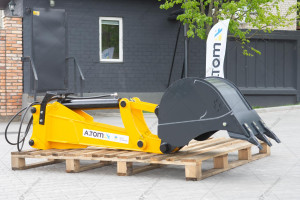 Boom extension for excavator loader - A.TOM