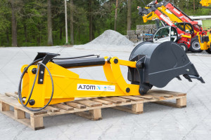 Boom extension for excavator loader - A.TOM