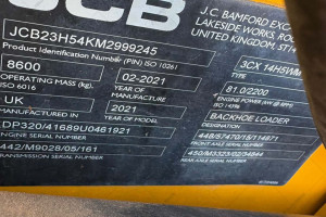 Экскаватор погрузчик JCB 3CX 2021 г. 81 кВт 1797 м/ч.