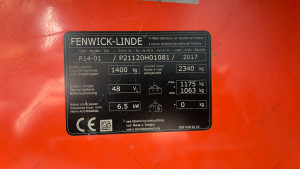 Ричтрак Linde R14-01 2017 г., №5559