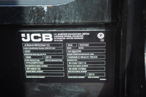 Погрузчик JCB 525-60T4 2015 г. 56 кВт. 4838,9 м/ч., №4257