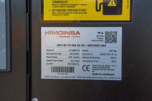 Used diesel generator HIMOINSA HSY-20 T5 15.9 kW, 2021, 246 m/h №3366  L RESERVED