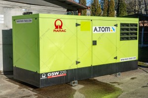Used diesel generator PRAMAC GSW220 176 kW, 2019 y., 1357 h №3399 (Heating, charger)