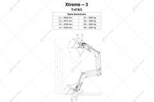 Фронтальний навантажувач на трактор Hydramet Xtreme 3