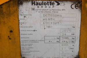 Haulotte H18SX 2015 y. № 5679