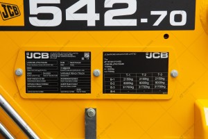 JCB 542-70 AGRIXTRA 2022 y. 112 kW. 196 m/h., №4047 L