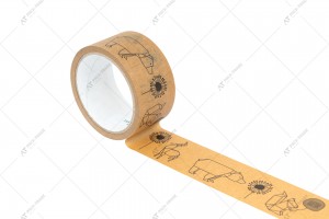 Paper scotch tape with logo Supertape, 50 mm, 50m, 135 µm