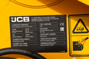 Экскаватор погрузчик JCB 3CX 2019 г., 68 кВт, 3923,3 м/ч.№5131