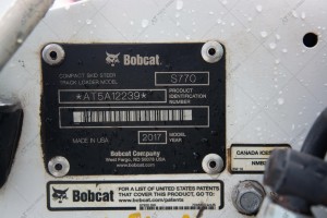 Міні навантажувач BOBCAT S770 2017 р. 3 537 м/г., №2635 БРОНЬ