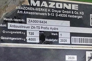 Amazone ZA-TS3200 2020 y.