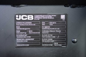 JCB 525-60 ( 525-60T4 type) 2018 y. 54,5 kW. 679 m/h., №2653 L RESERVED 