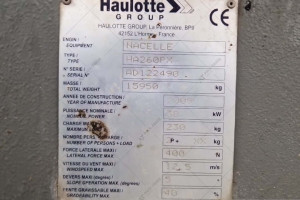 Колінчастий підіймач Haulotte HA260PX 2009 р. 5489 м/год.
