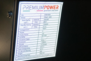 Дизельний генератор Premium Power PP220Y 176/160 кВт