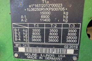 Трактор John Deere 6R250 2019 г. 5629 м/год.