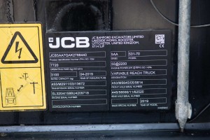 JCB 531-70  2019 y. 55 kW. 1389,6 m/h. № 3666 RESERVED