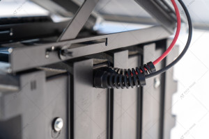 Electric fence on a solar panel