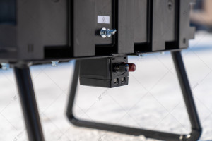 Electric fence on a solar panel