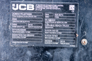 JCB 525-60 2018 y. 54,5 kW/ 3494 m/h.  № 5284