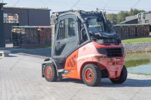 Погрузчик вилочный Linde H40T-02 2014 г. 55 кВт. 7280 м/ч.,  №4820