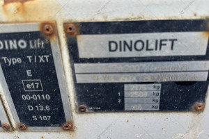 DINO Lift 160XTB Trailer mounted MEWP (Mobile Elevating Work Platform) 1448,5 m/h.