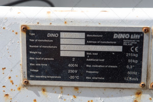 Прицепной подъемник Dino Lift 160XTB 1448,6 м/ч. №5456