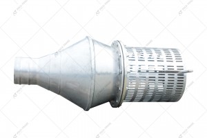 Dallai check valve with grid with threaded Perrot fitting for hose connection 