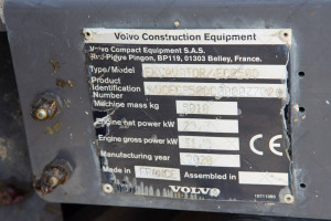 Мини экскаватор Volvo ECR50D 2020 г. 3684 м/ч. №5319