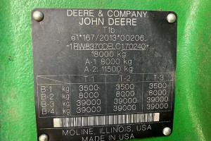 Трактор JOHN DEERE 8R370 2020 г., 3220 м/ч.