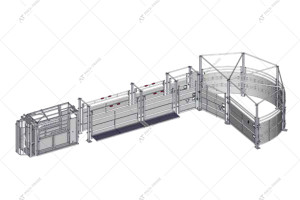 Jourdain Premium 1/2 Cattle Housing System Coral type C2