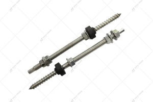 Гвинт solar M10x200 з кріпленням, оцинкований