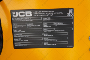 Міні фронтальний навантажувач JCB 403 Plus 2021 р. 36 кВт 148 м/год. № 5177