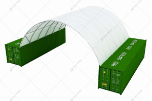 Тентовый ангар Suihe C4040S усиленная конструкция